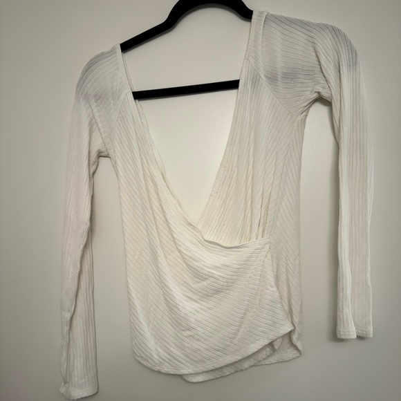 Reformation Minnie Knit Wrap Top - Picture 5 of 5